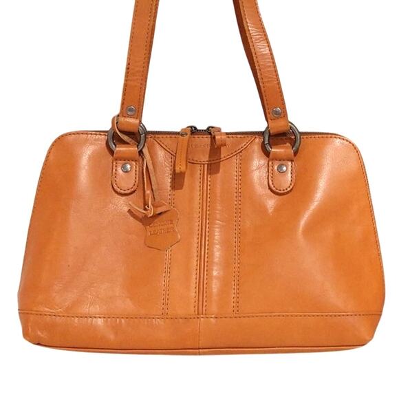 Spikes & Sparrow Caramel / whiskey brown Leather Shoulder Purse - Picture 1 of 13